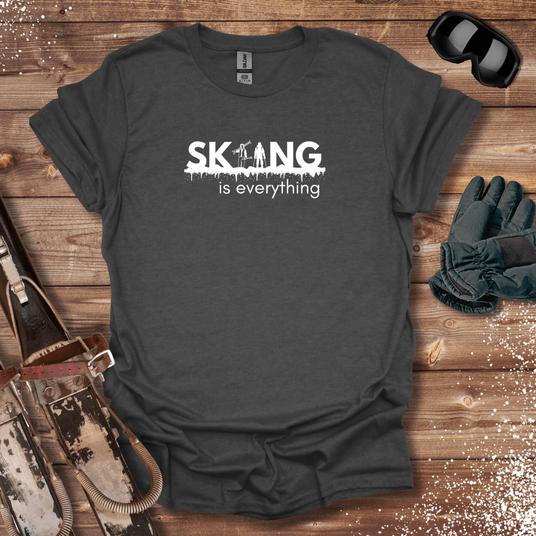 T-Shirt Dark Heather / S Skiing Is Everything T-Shirt