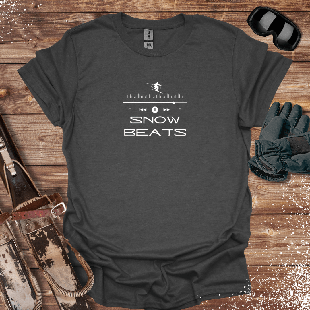 T-Shirt Dark Heather / S Snow Beats - Ski T-Shirt