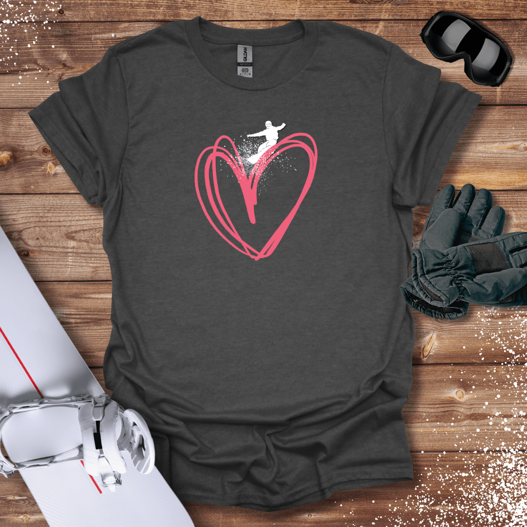 T-Shirt Dark Heather / S Snowboard Love T-Shirt