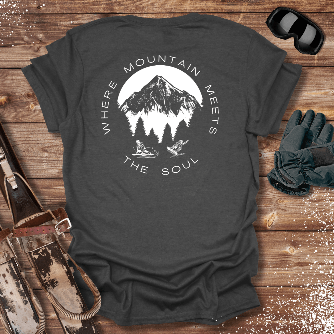 T-Shirt Dark Heather / S Where Mountain Meets The Soul T-Shirt