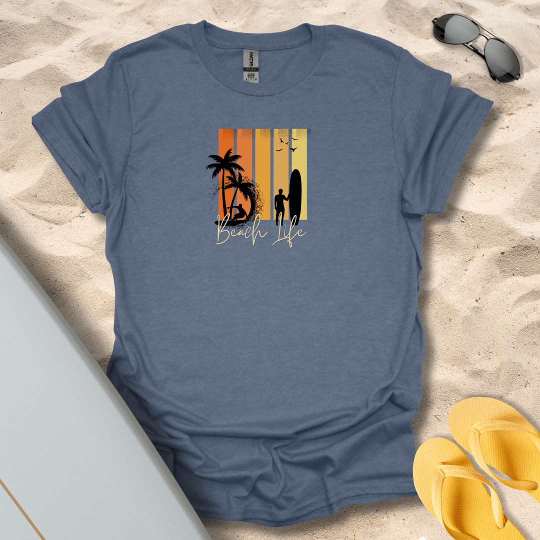 T-Shirt Heather Indigo / S Beach Life T-Shirt