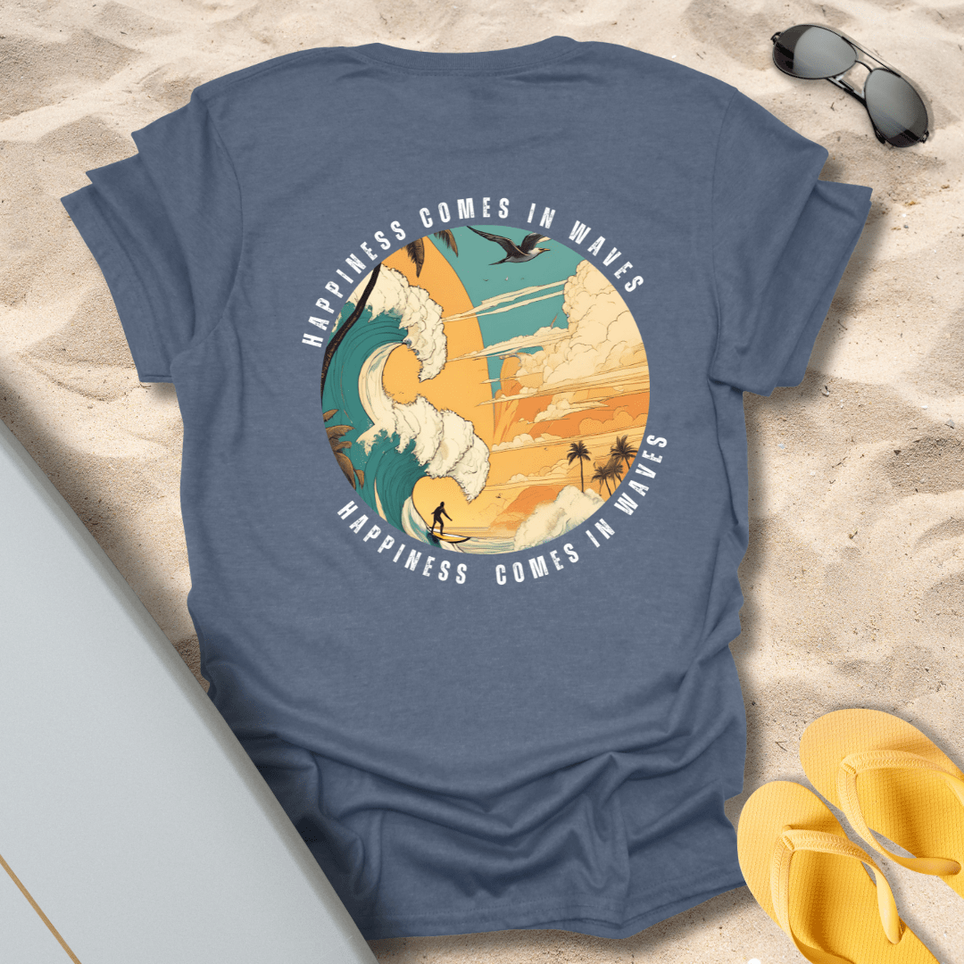 T-Shirt Heather Indigo / S Happiness Comes T-Shirt