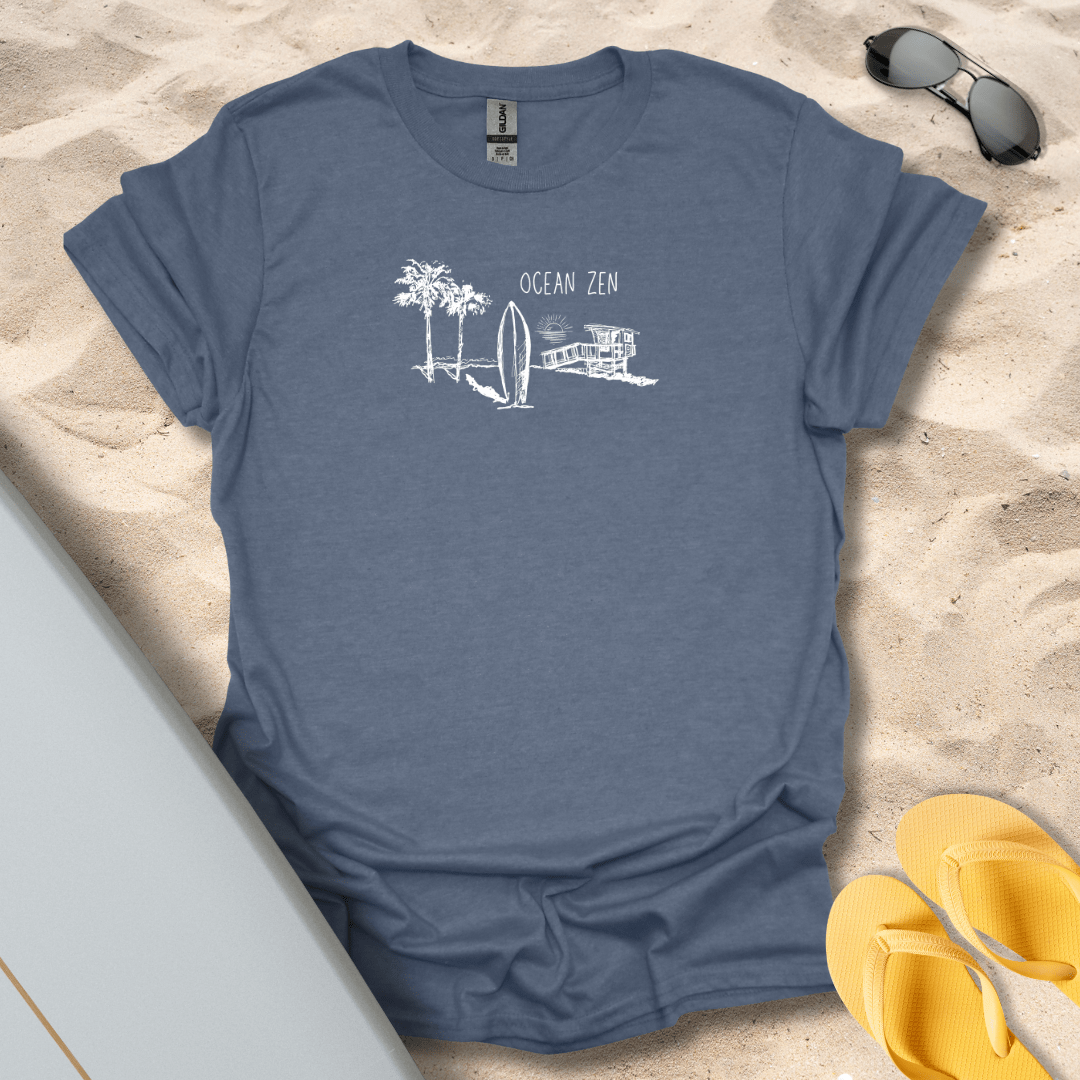 T-Shirt Heather Indigo / S Ocean Zen T-Shirt