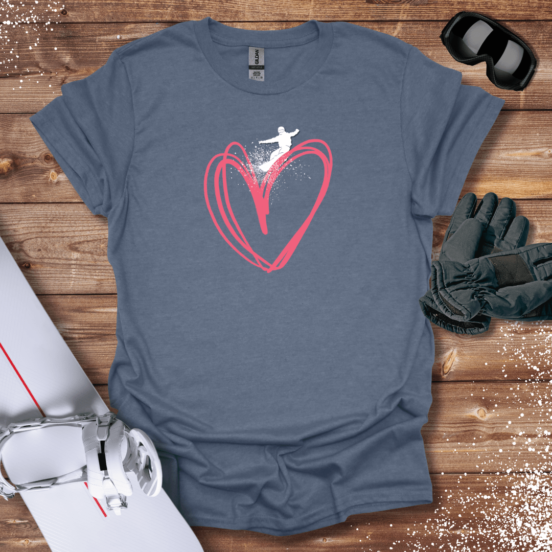 T-Shirt Heather Indigo / S Snowboard Love T-Shirt