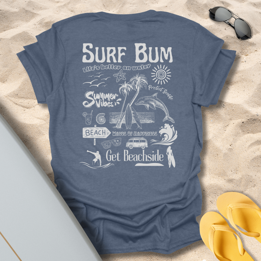 T-Shirt Heather Indigo / S Surf Bum T-Shirt