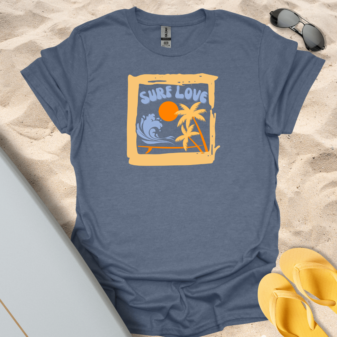 T-Shirt Heather Indigo / S Surf Love T-Shirt