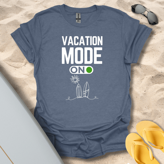 T-Shirt Heather Indigo / S Vacation Mode T-Shirt