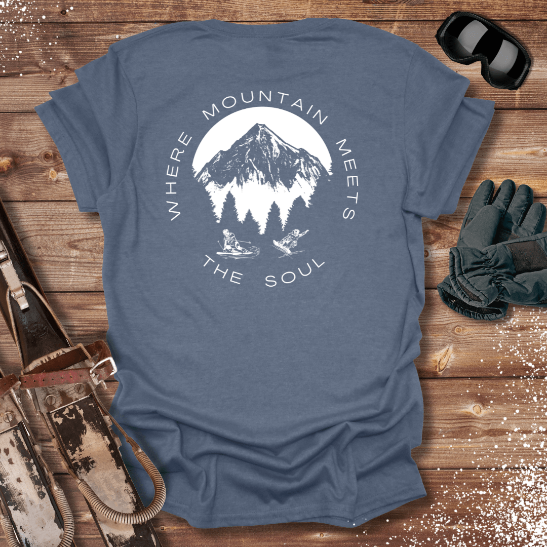 T-Shirt Heather Indigo / S Where Mountain Meets The Soul T-Shirt