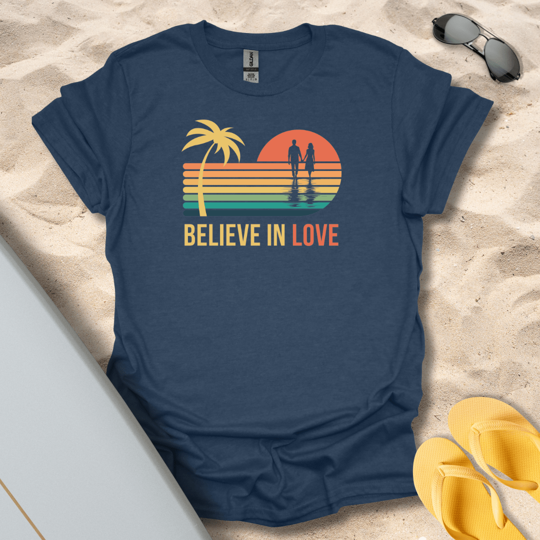 T-Shirt Heather Navy / S Believe in Love T-Shirt