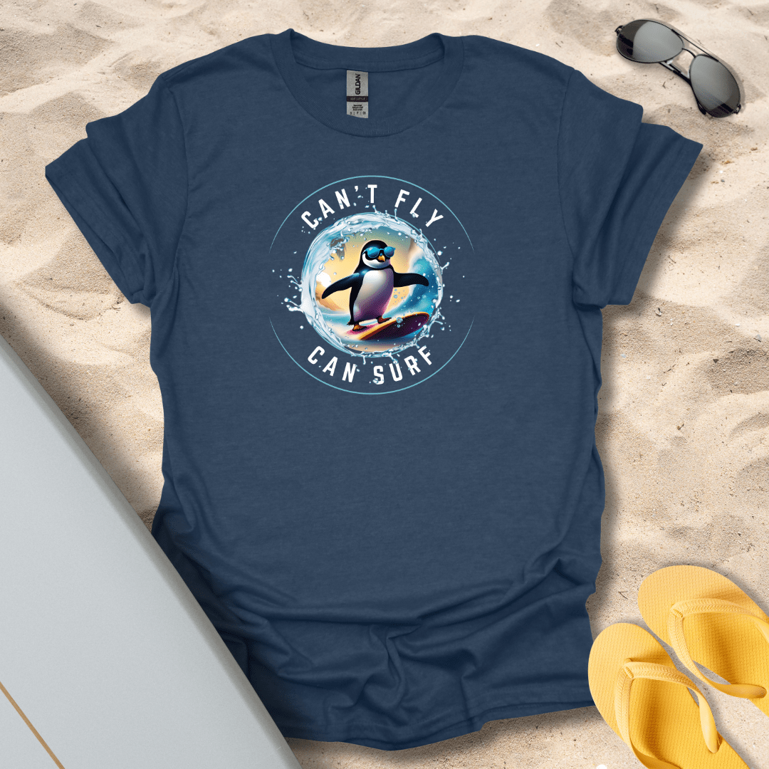 T-Shirt Heather Navy / S Can't Fly, Can Surf T-Shirt