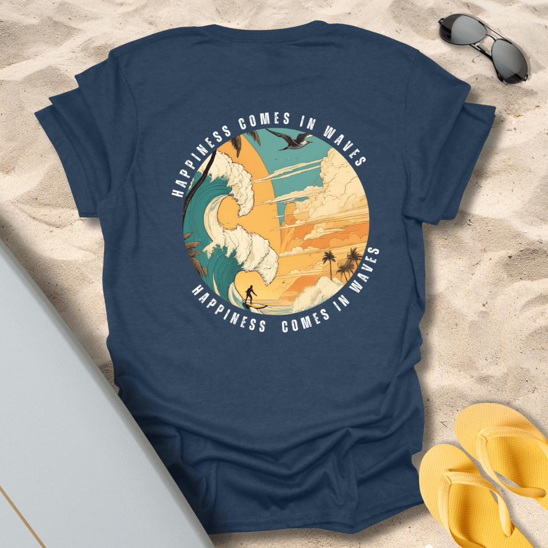 T-Shirt Heather Navy / S Happiness Comes T-Shirt