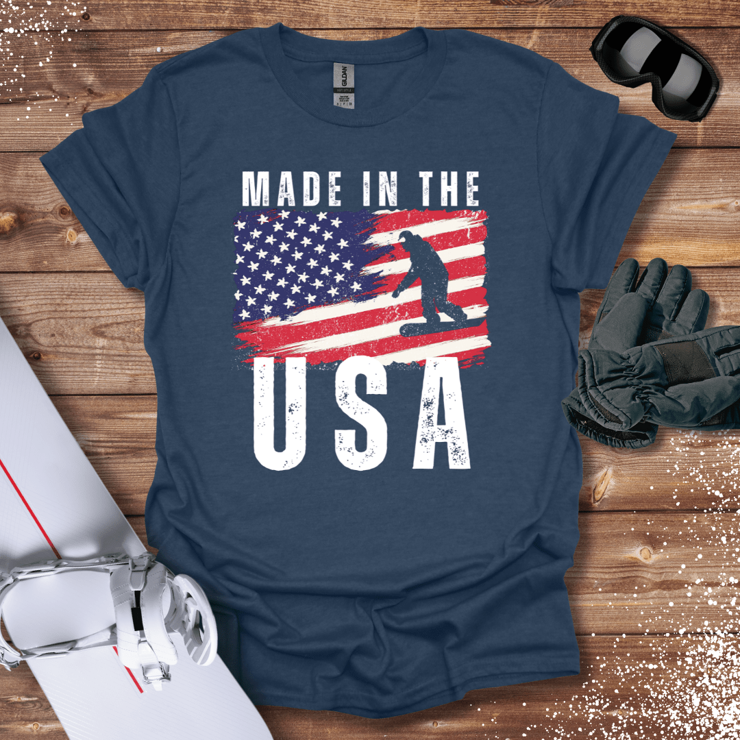 T-Shirt Heather Navy / S Made In The USA T-Shirt