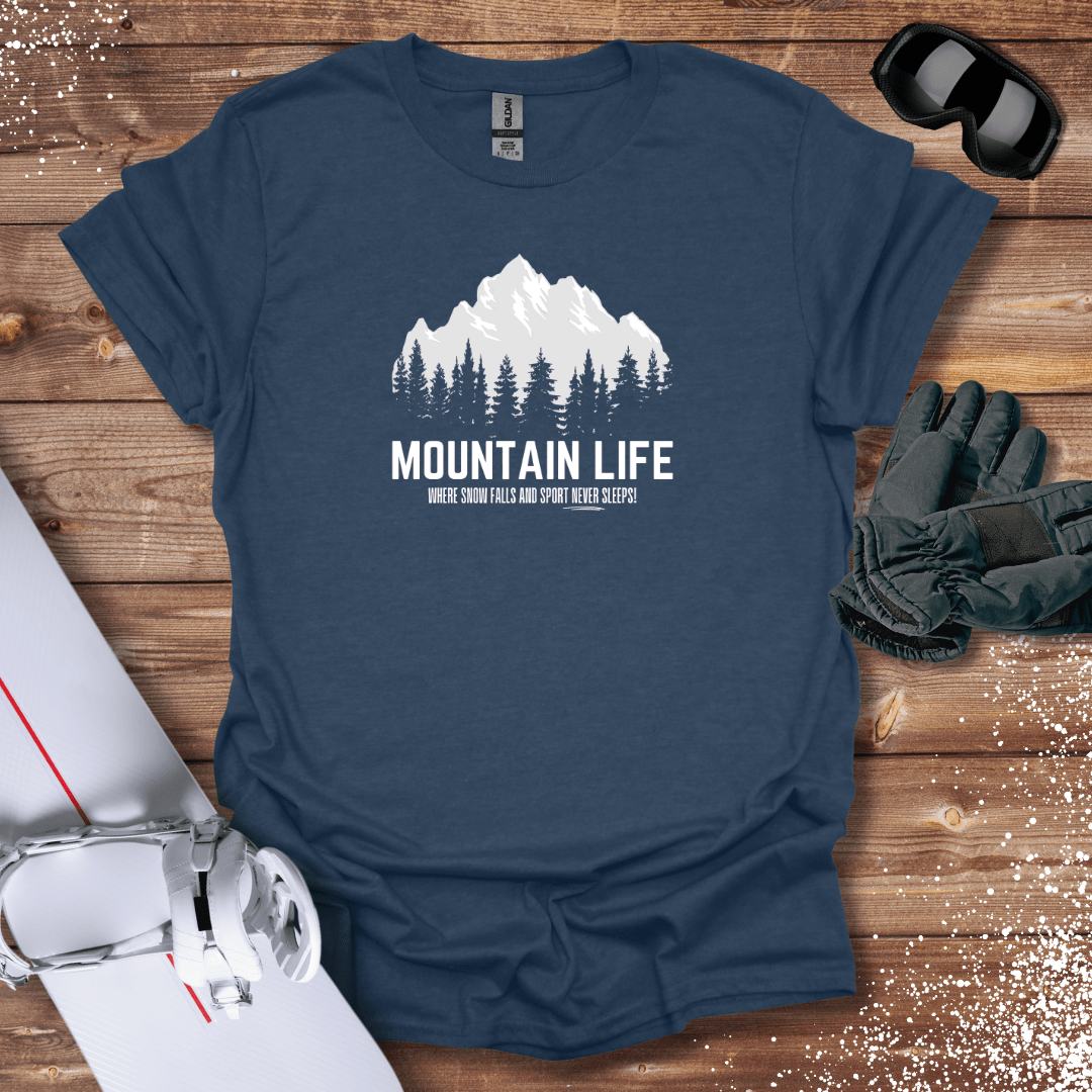 T-Shirt Heather Navy / S Mountain Life T-Shirt