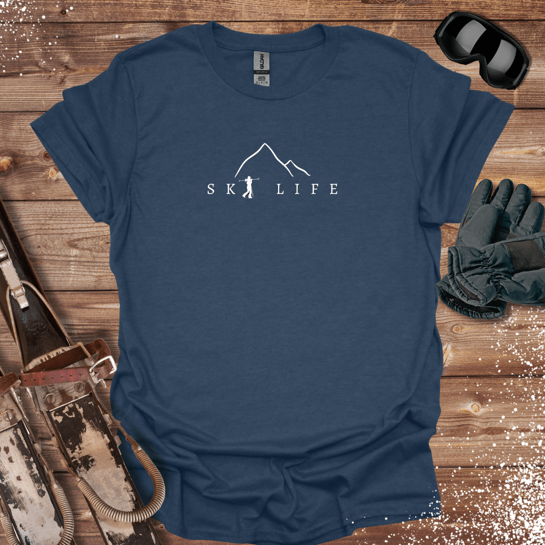 T-Shirt Heather Navy / S Ski Life T-Shirt