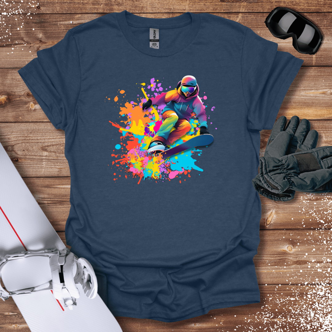 T-Shirt Heather Navy / S Snowboard Color Burst T-Shirt