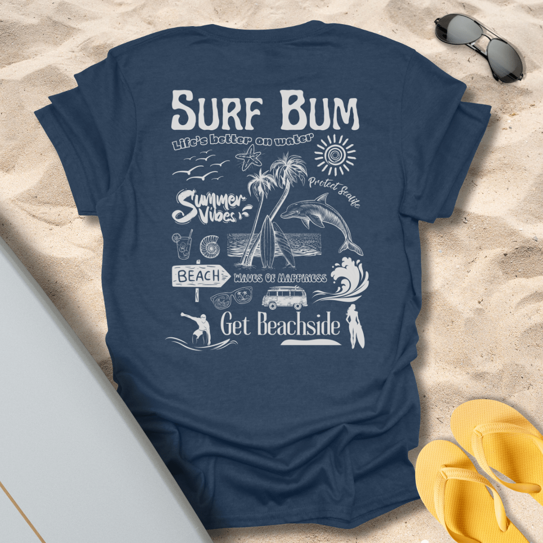 T-Shirt Heather Navy / S Surf Bum T-Shirt