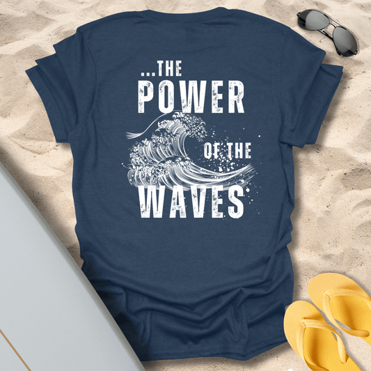 T-Shirt Heather Navy / S The Power of the Waves T-Shirt