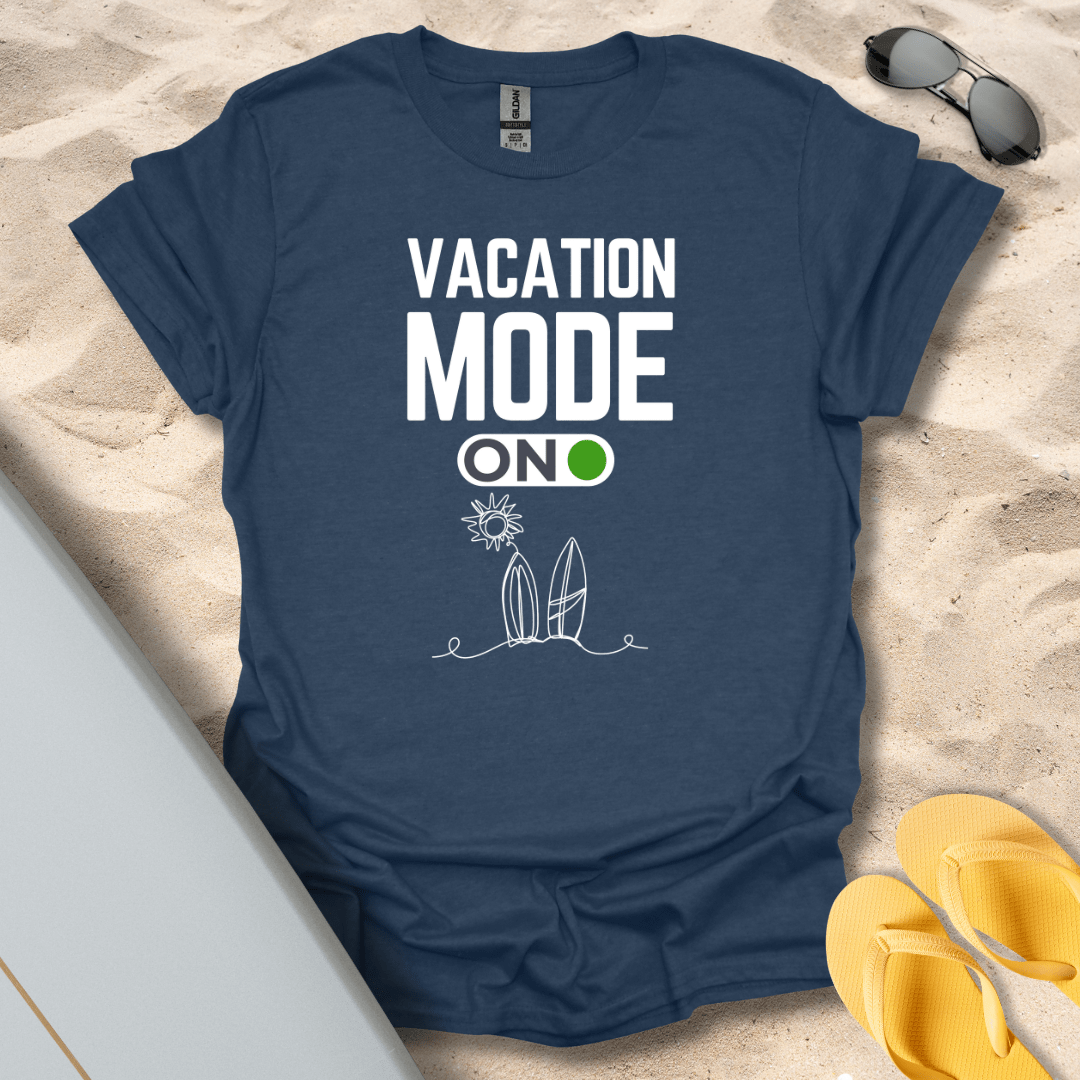 T-Shirt Heather Navy / S Vacation Mode T-Shirt