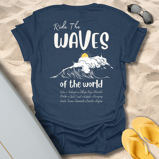 T-Shirt Heather Navy / S Waves of the World T-Shirt