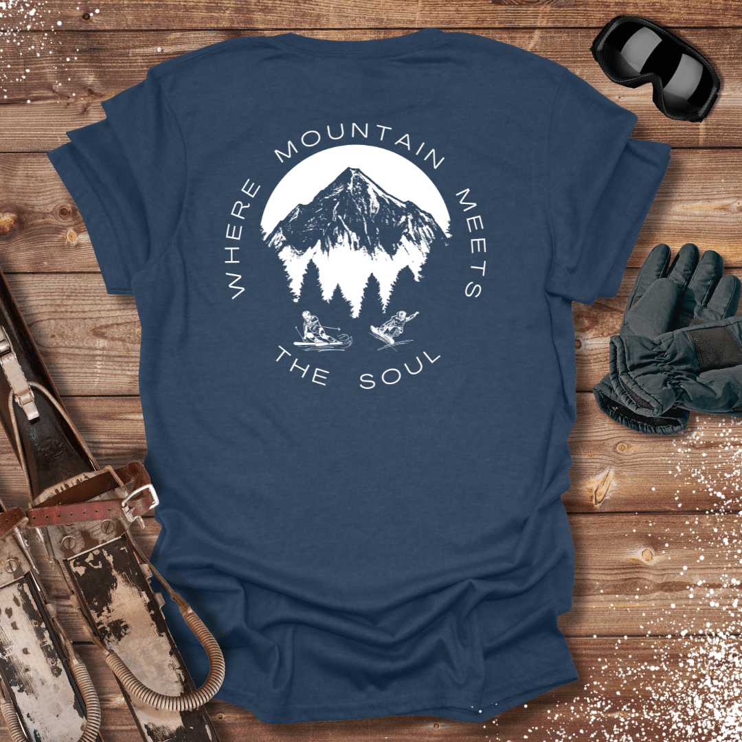 T-Shirt Heather Navy / S Where Mountain Meets The Soul T-Shirt