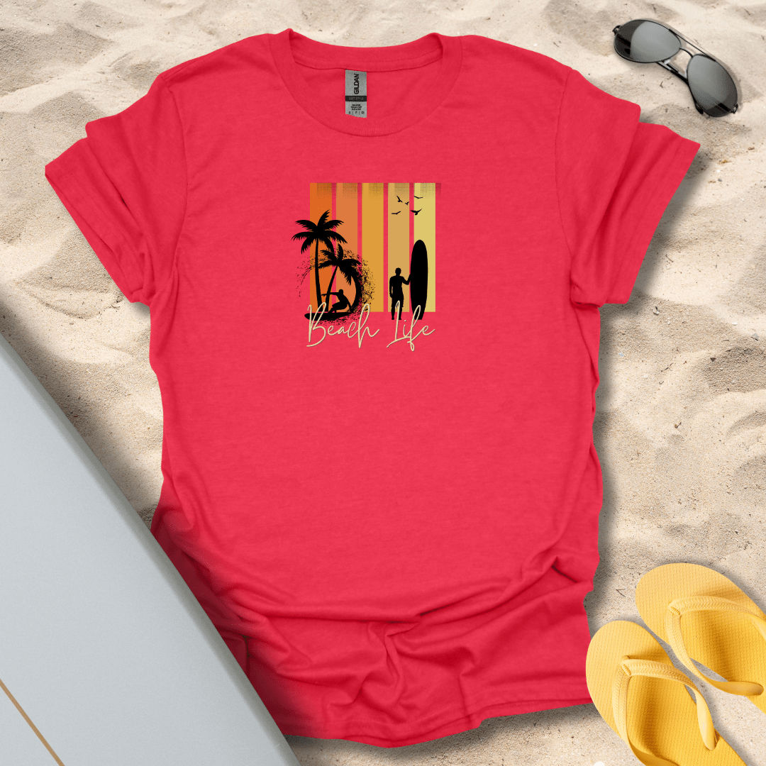 T-Shirt Heather Red / S Beach Life T-Shirt