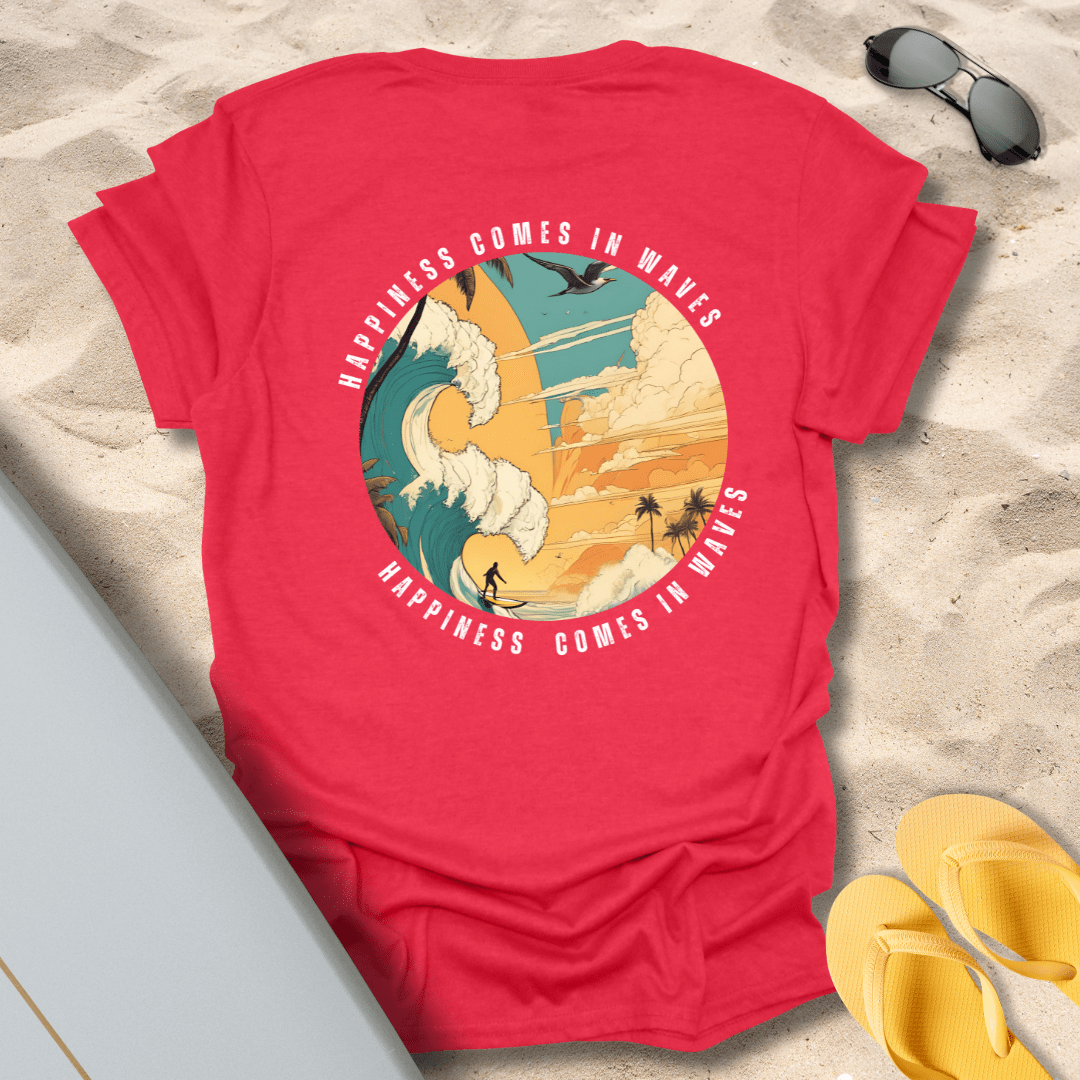 T-Shirt Heather Red / S Happiness Comes T-Shirt