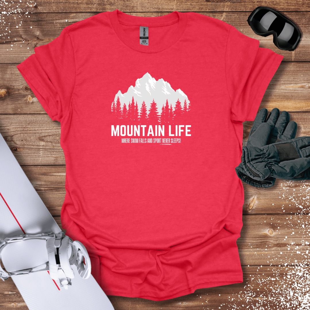 T-Shirt Heather Red / S Mountain Life T-Shirt