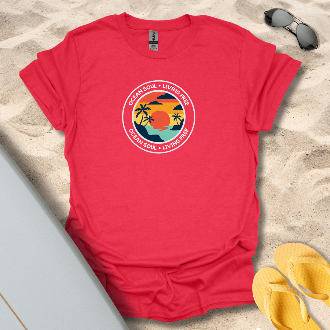 T-Shirt Heather Red / S Ocean Soul T-Shirt