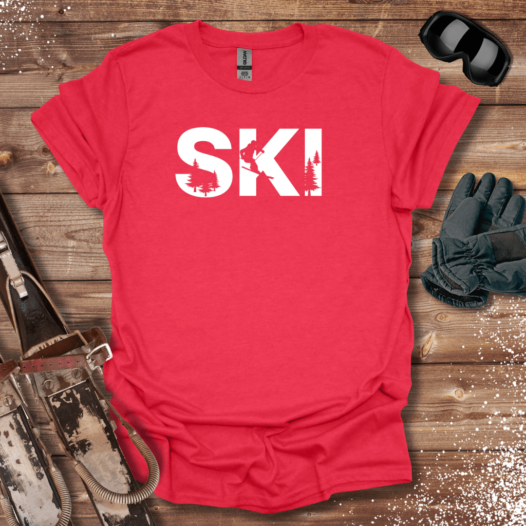 T-Shirt Heather Red / S SKI T-Shirt