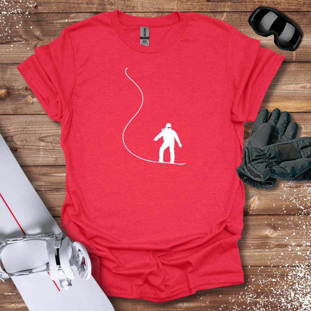 T-Shirt Heather Red / S Smooth Snowboard T-Shirt