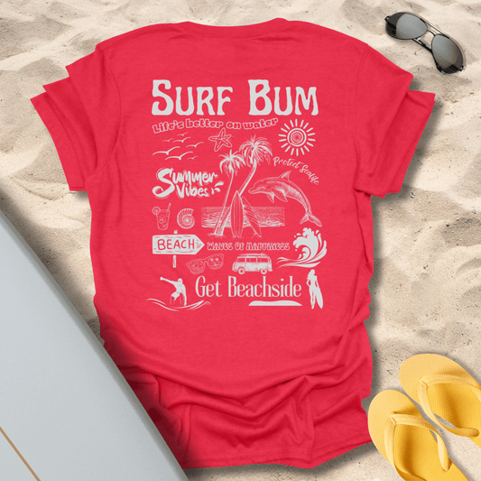 T-Shirt Heather Red / S Surf Bum T-Shirt