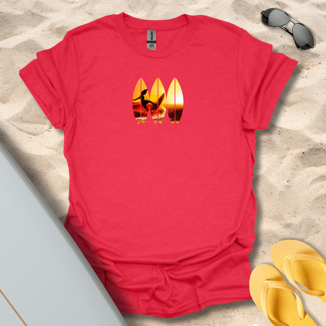 T-Shirt Heather Red / S Surfing Gold T-Shirt