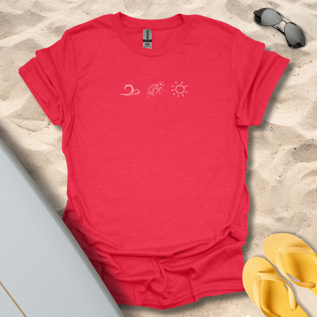 T-Shirt Heather Red / S Turtle Love T-Shirt