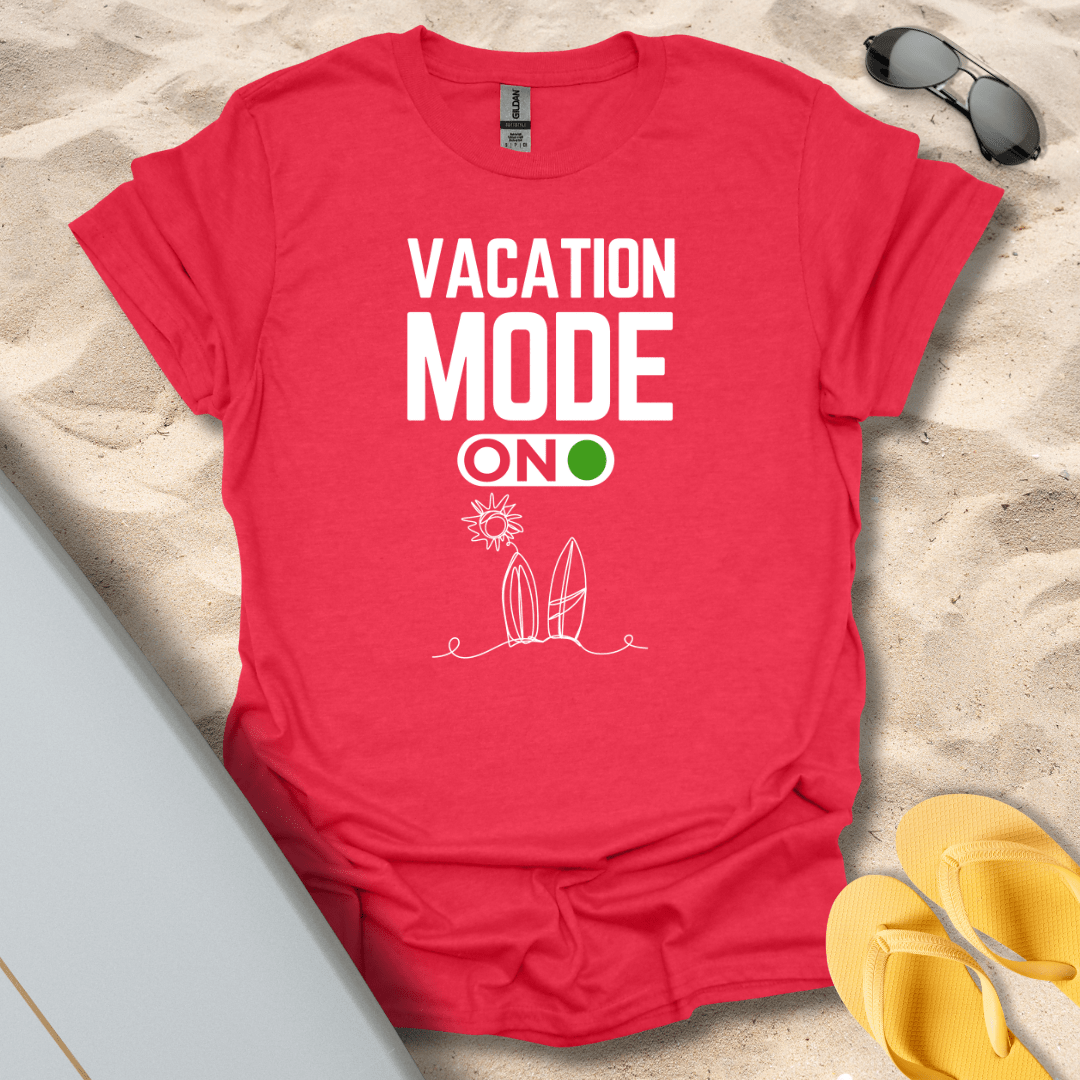 T-Shirt Heather Red / S Vacation Mode T-Shirt