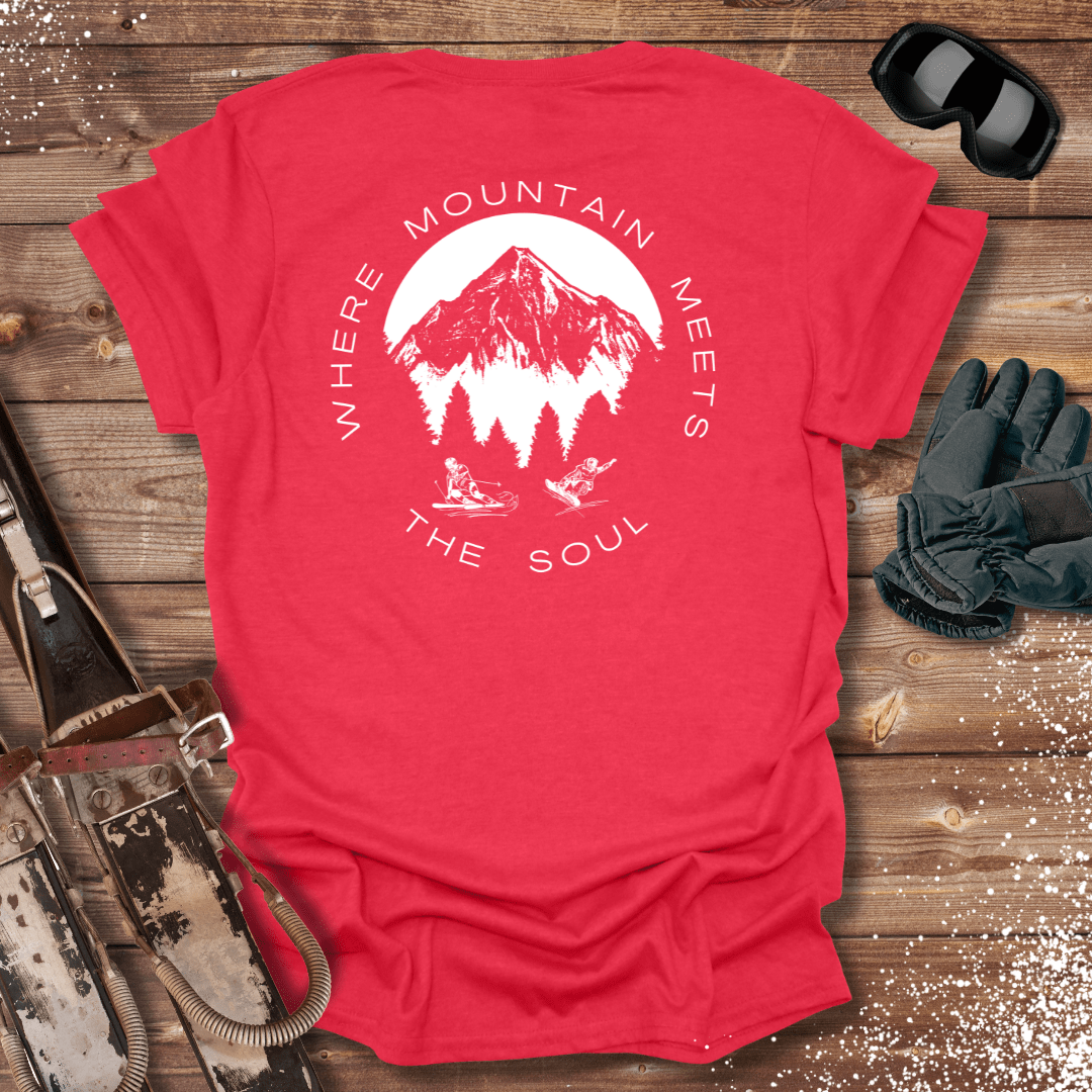 T-Shirt Heather Red / S Where Mountain Meets The Soul T-Shirt