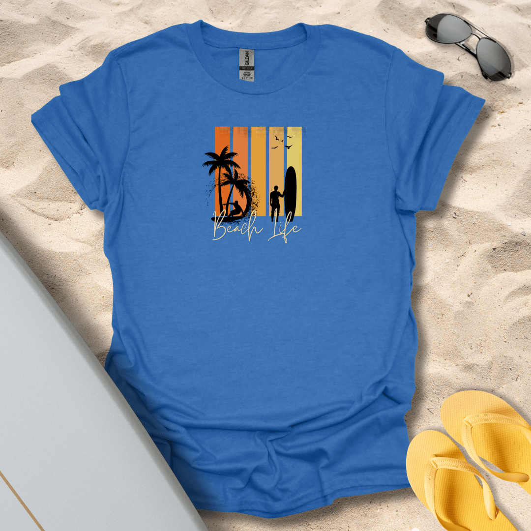 T-Shirt Heather Royal / S Beach Life T-Shirt