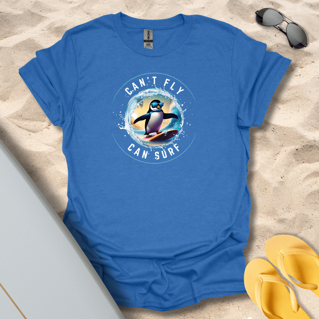 T-Shirt Heather Royal / S Can't Fly, Can Surf T-Shirt