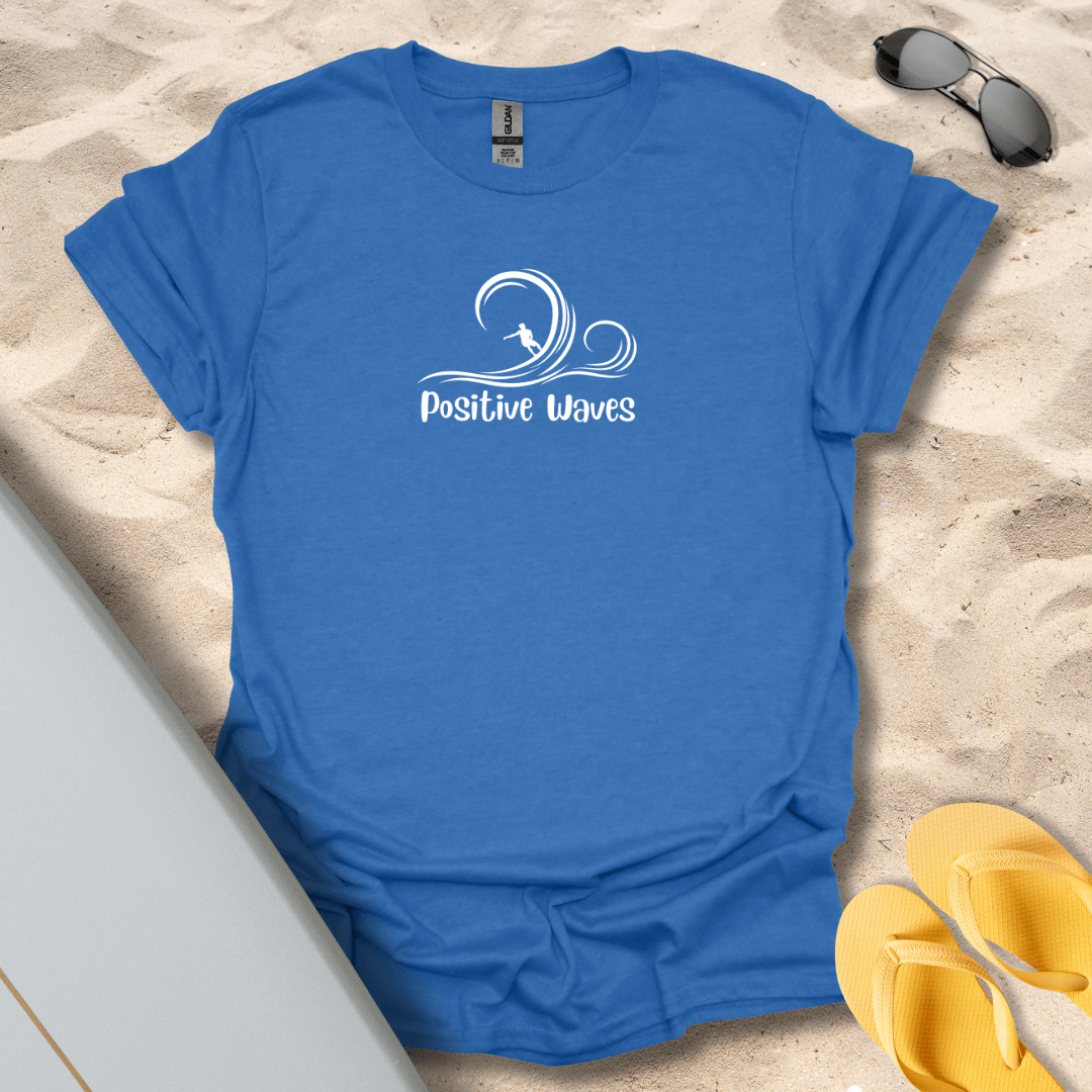 T-Shirt Heather Royal / S Positive Waves T-Shirt