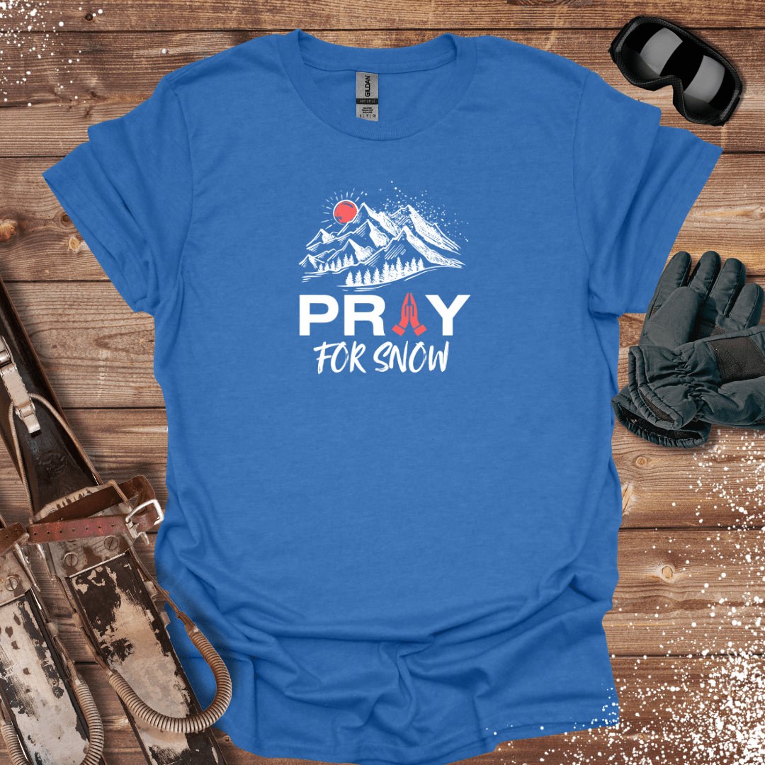 T-Shirt Heather Royal / S Pray For Snow T-Shirt