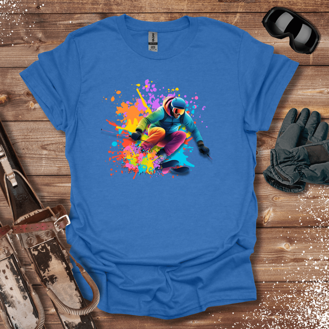 T-Shirt Heather Royal / S Ski Color Burst T-Shirt