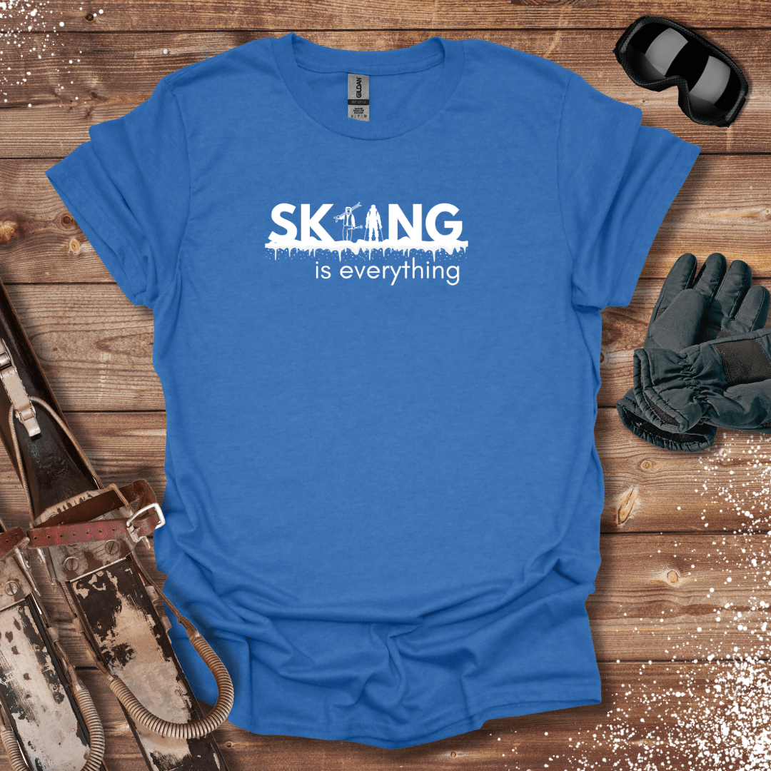 T-Shirt Heather Royal / S Skiing Is Everything T-Shirt