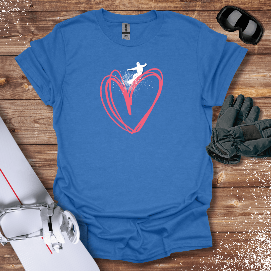 T-Shirt Heather Royal / S Snowboard Love T-Shirt