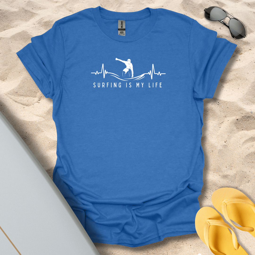 T-Shirt Heather Royal / S Surfing Is My Life T-Shirt