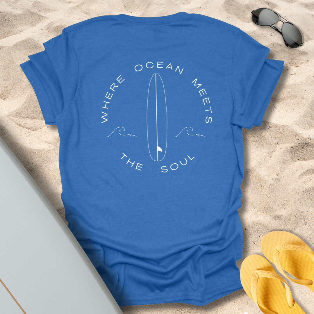 T-Shirt Heather Royal / S Where Ocean Meets The Soul T-Shirt