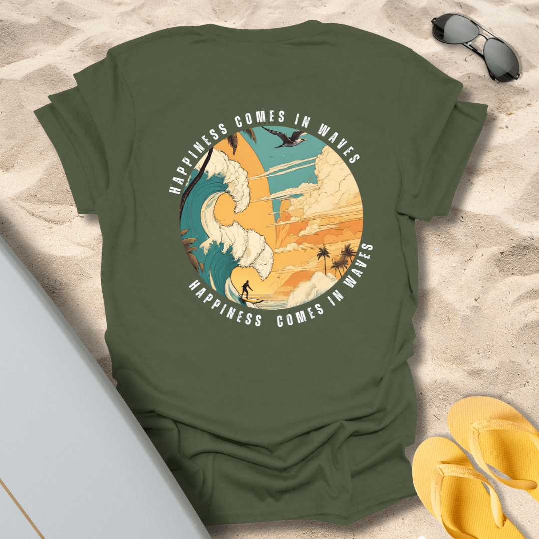 T-Shirt Military Green / S Happiness Comes T-Shirt