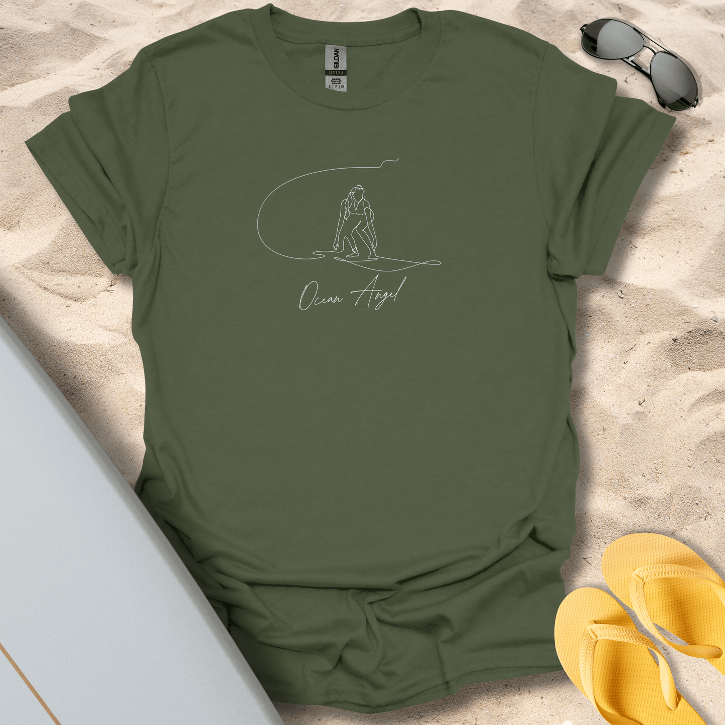 T-Shirt Military Green / S Ocean Angel T-Shirt