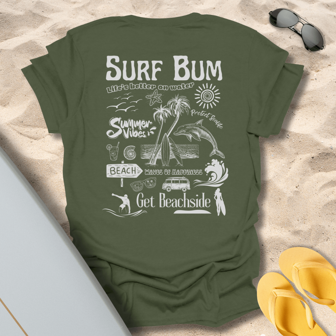 T-Shirt Military Green / S Surf Bum T-Shirt