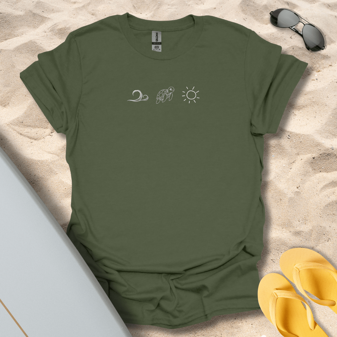 T-Shirt Military Green / S Turtle Love T-Shirt