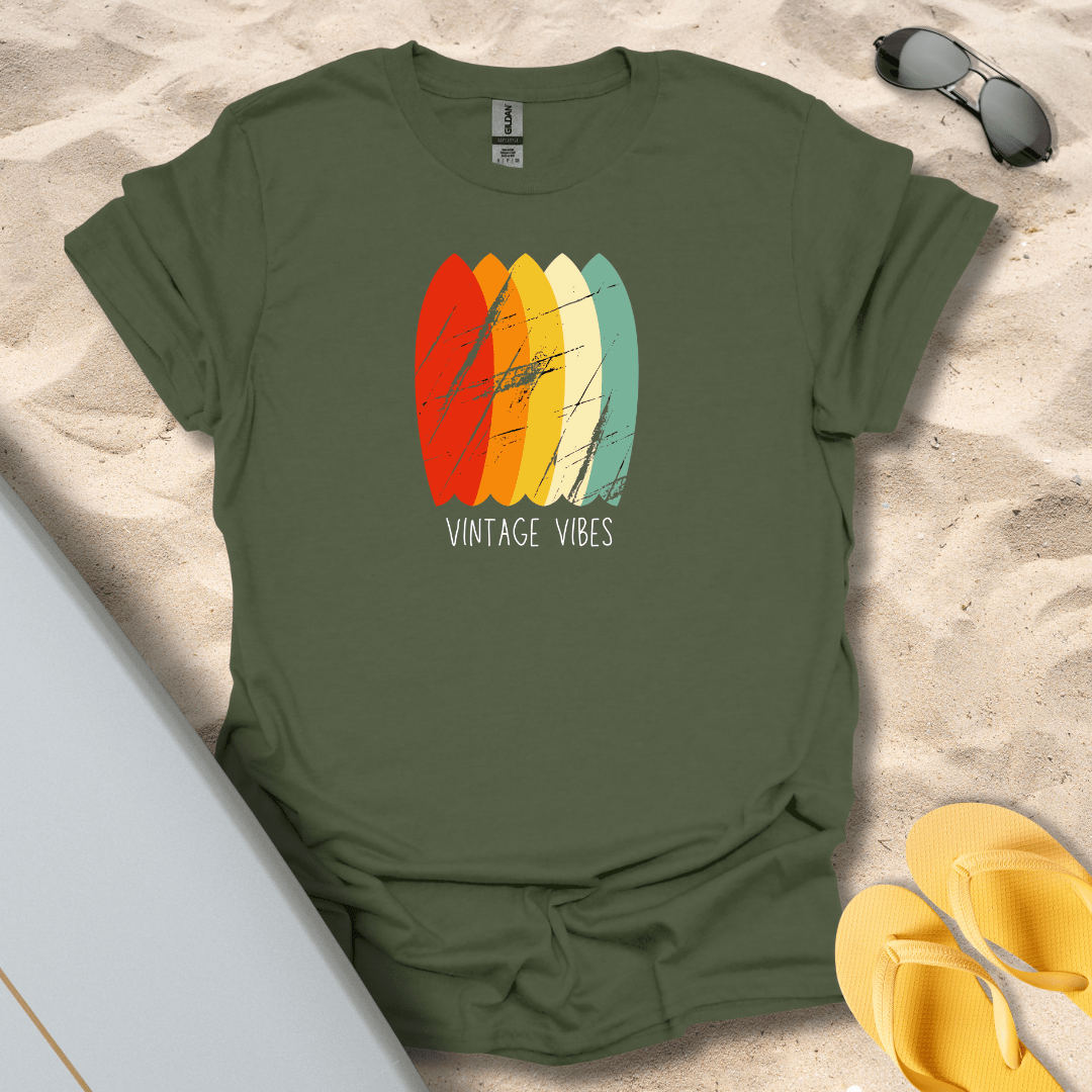 T-Shirt Military Green / S Vintage Vibes T-Shirt