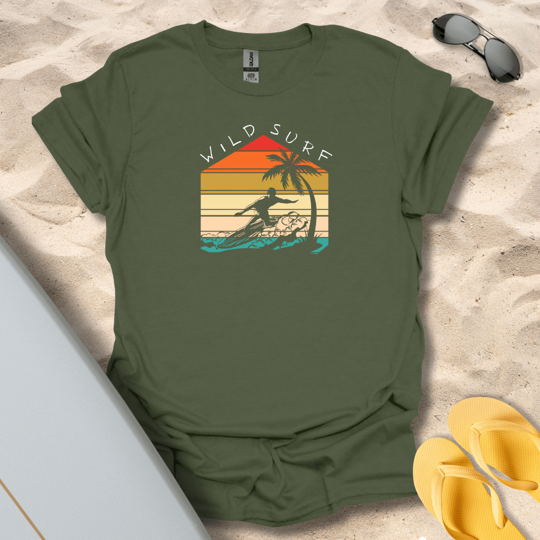 T-Shirt Military Green / S Wild Surf T-Shirt